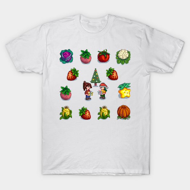 Stardew Valley vegetables Christmas gift Stardew Valley TShirt